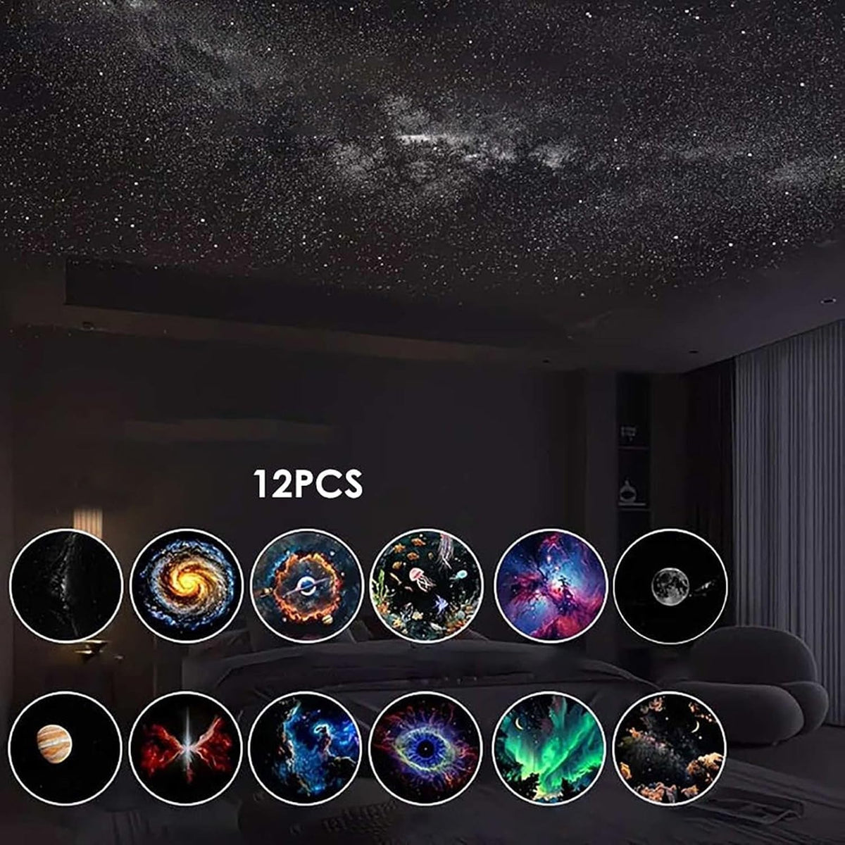 2-in-1 Galaxy Night Light Projector