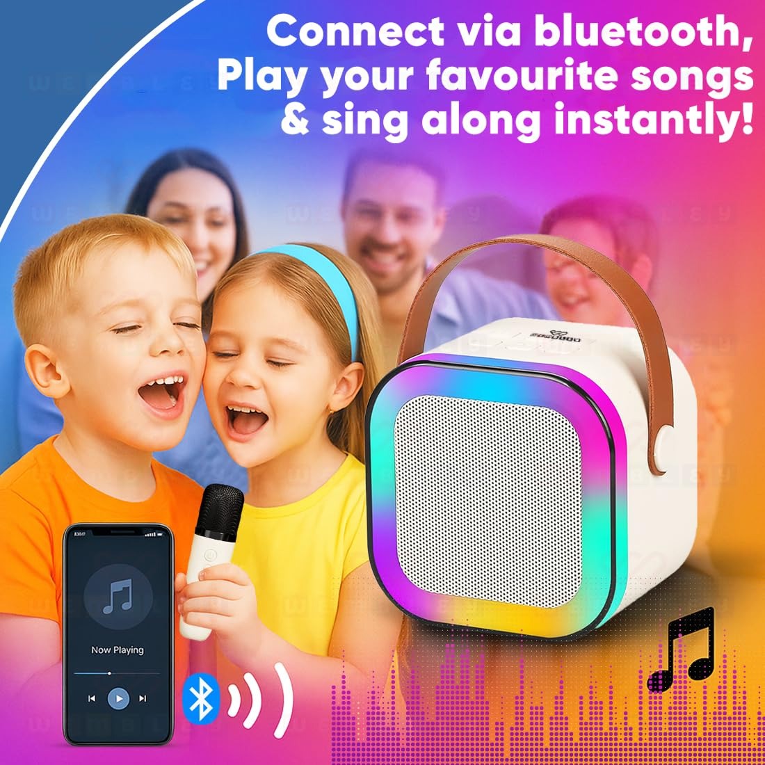 Wembley Karaoke Mic with Bluetooth Speaker