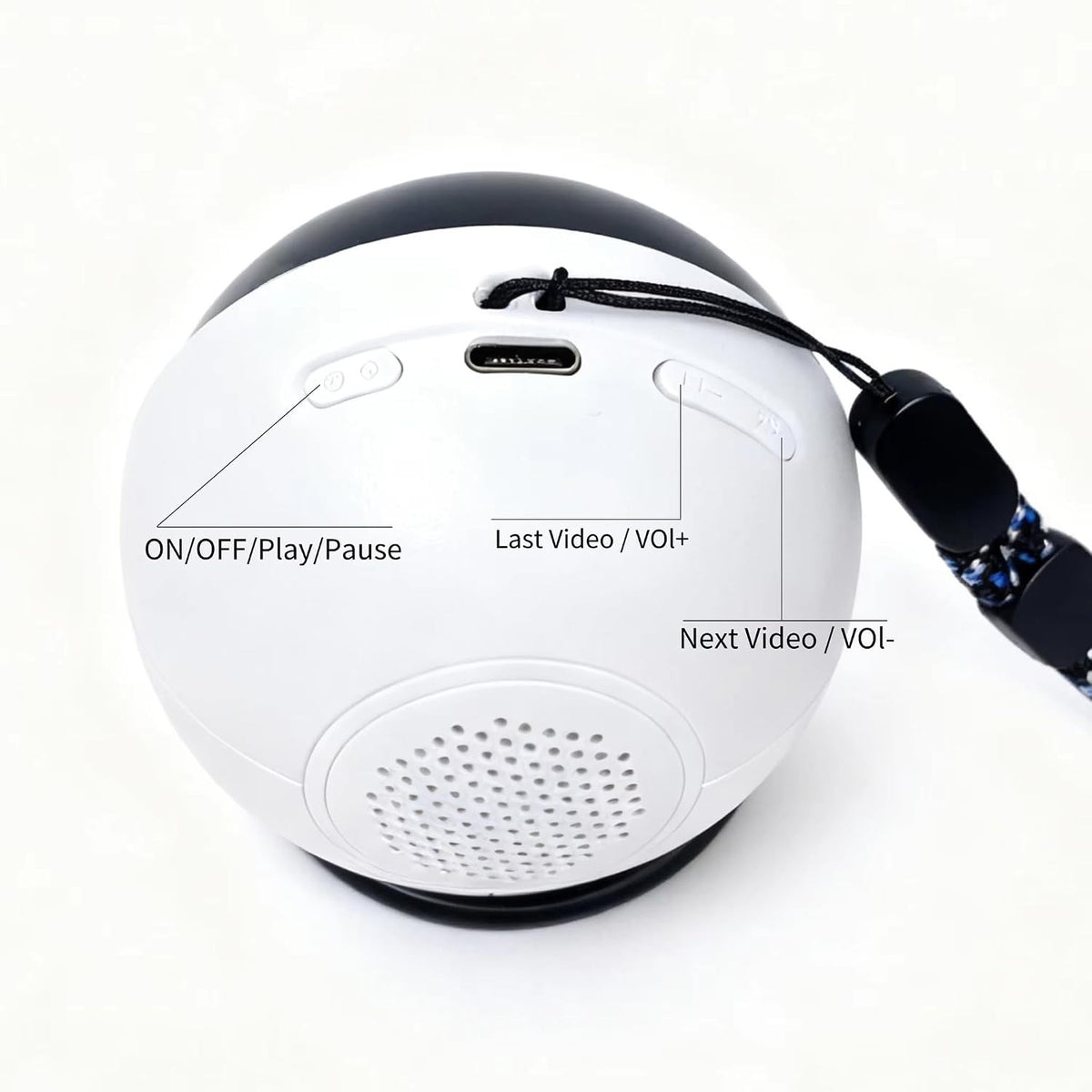 3D Crystal Ball Video Player Personalized Electronic Memory Display Lamp