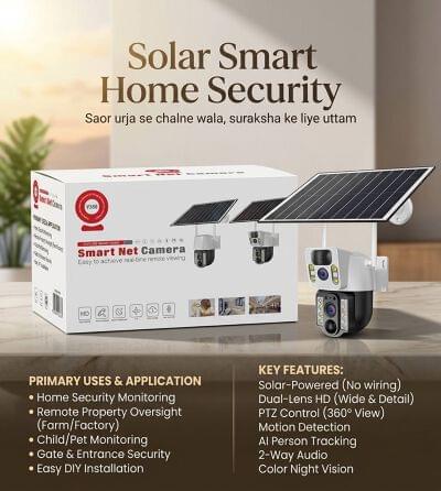 Solar-Powered WiFi Security Camera